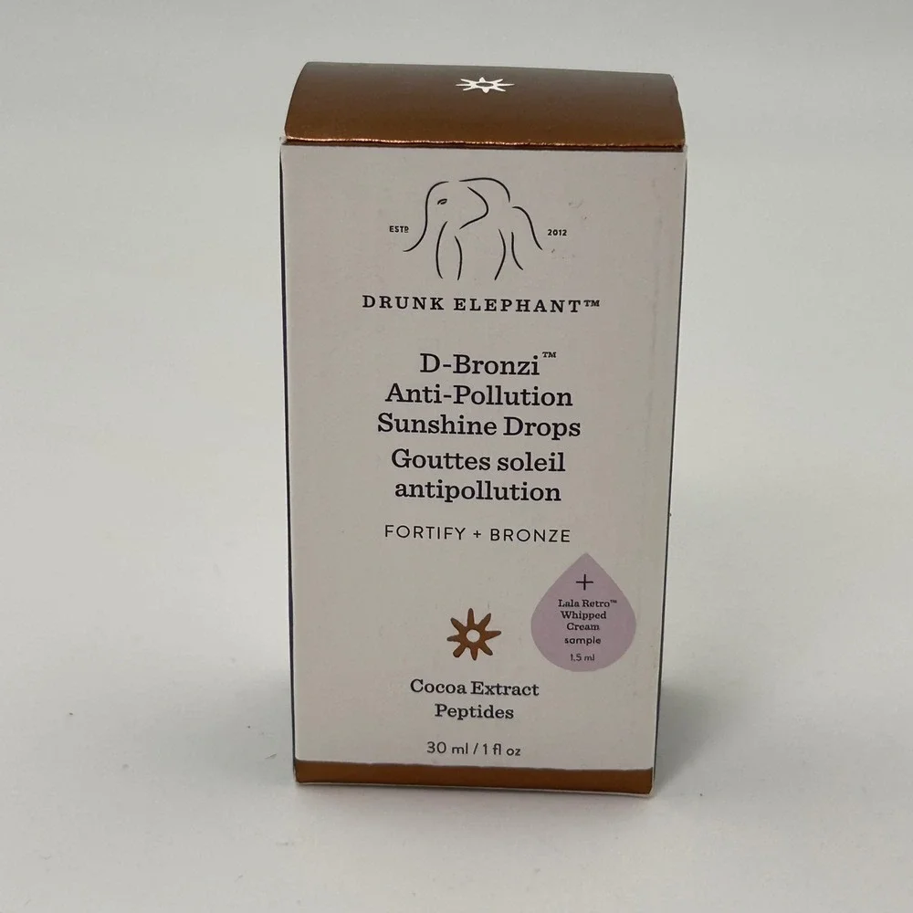 Drunk Elephant D-Bronzi Sunshine Drops Unisex 30ml Bronze Peptides Glowy Serum
